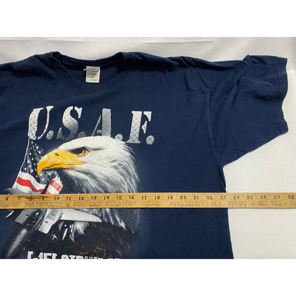 Vintage F-15E Strike Eagle  Short Sleeve T Shirt XL USA Bald Eagle - Picture 3 of 9